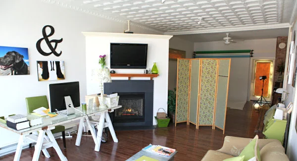 Sustainable DIY Door Desk Painted in White