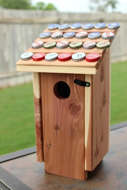 #18 Bottle Cap Birdhouse Roof