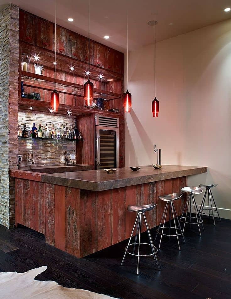 Home bar design Contemporary House by KuDa Photography