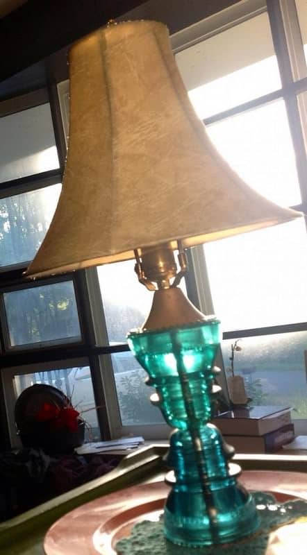 15. re-purposing an old lamp