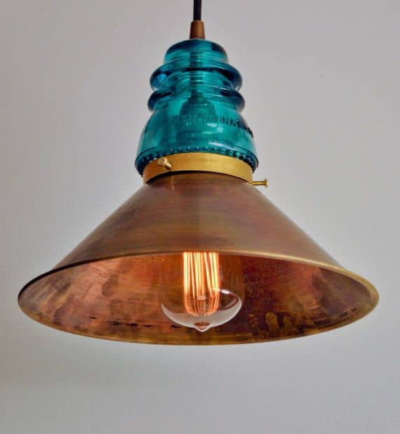 14. glass insulator pendant lamps