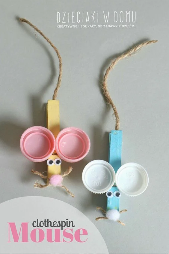 6. CRAFT A CLOTHESPIN MOUSE