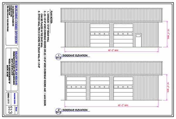 THE STATE OF OREGON BARN PLANS 30-42