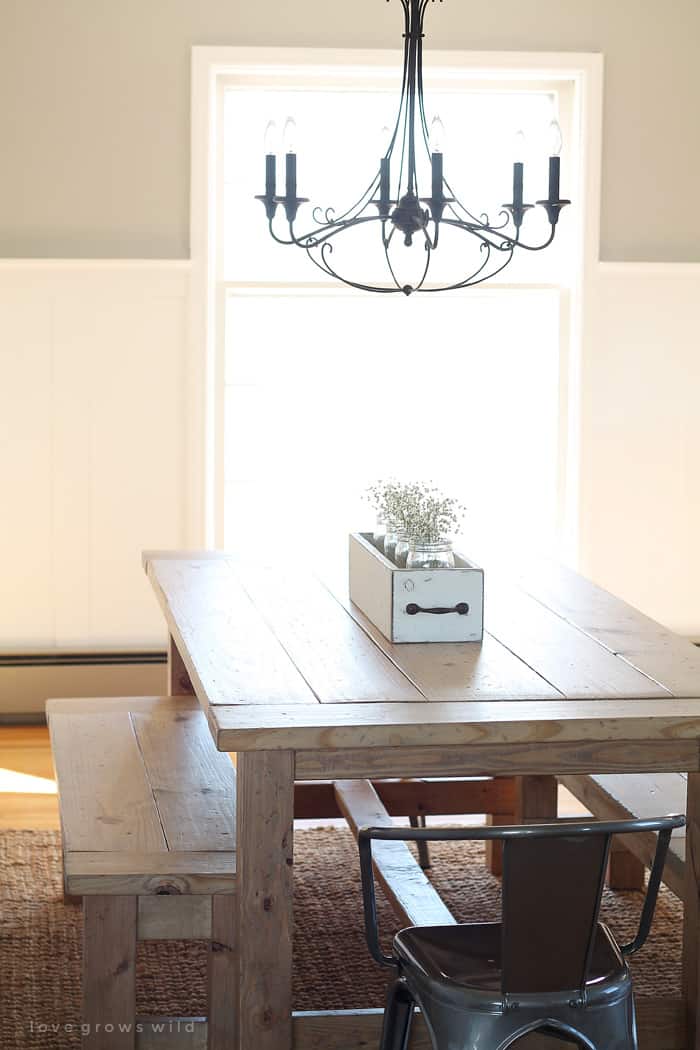 Free Diy Farmhouse Table Plans For A Rustic Dinning Room