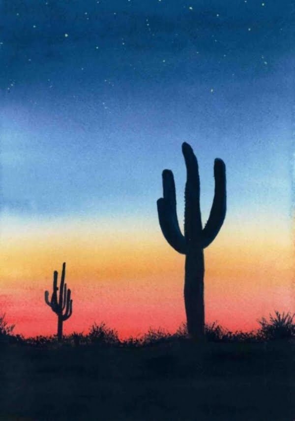Sunset Cacti