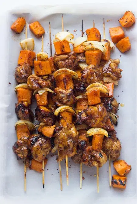 Honey Sweet Potato Chicken Kebab