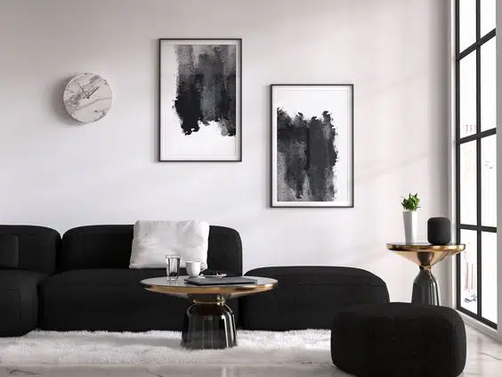 Contemporary Wall Art In Black And White