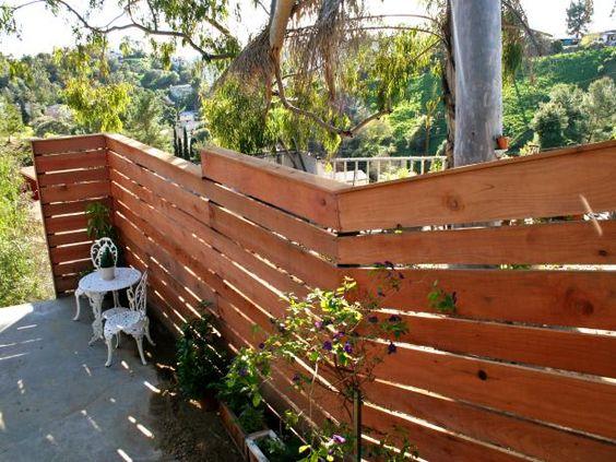 Horizontal Plank Fence