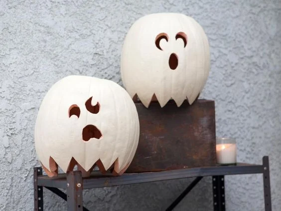 Friendly Pumpkin Ghosts