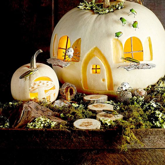 Cottage Pumpkin Carving