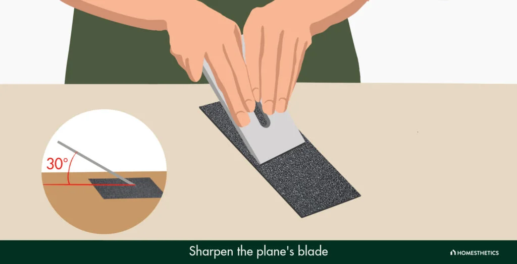 Step 2: Sharpen the Blade of the Plane