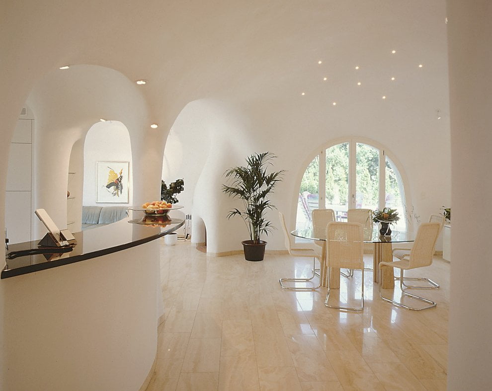 Earth House Estate Lättenstrasse in Dietikon, Switzerland by Vetsch Architektur Homesthetics luxurious living room
