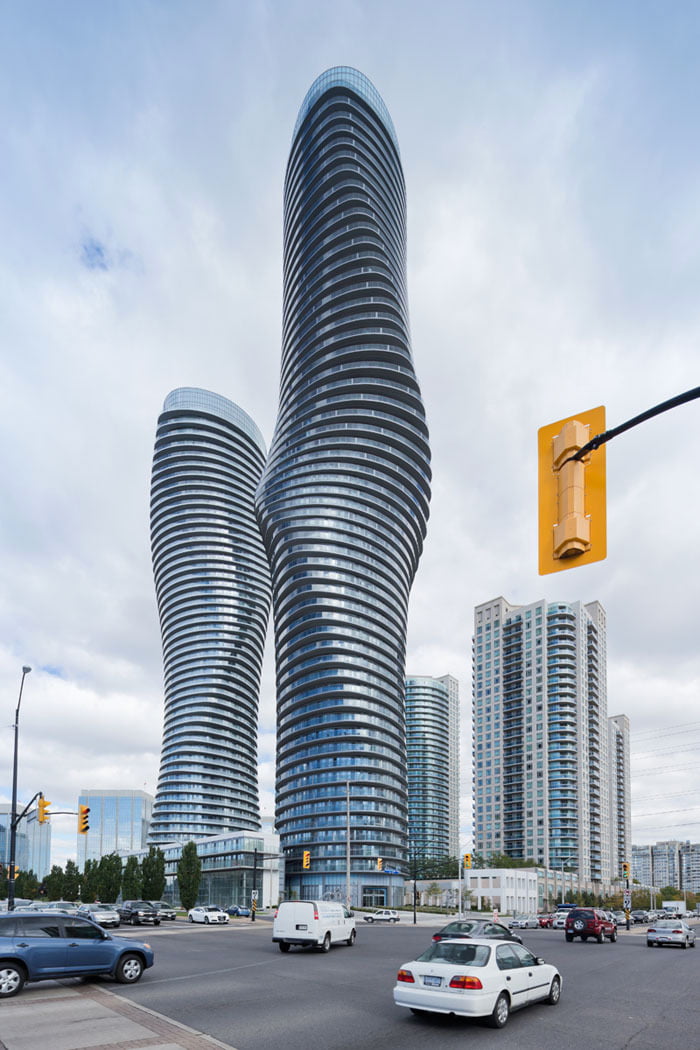 The Absolute Towers in Canada by MAD Architects  "Marylin Monroe Towers" contemporary skyscraper