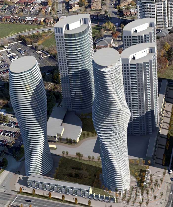 The Absolute Towers in Canada by MAD Architects "Marylin Monroe Towers" apartment complex