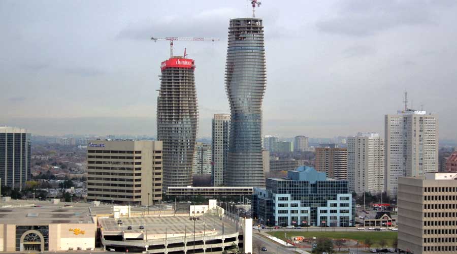 The Absolute Towers in Canada by MAD Architects "Marylin Monroe Towers" construction process
