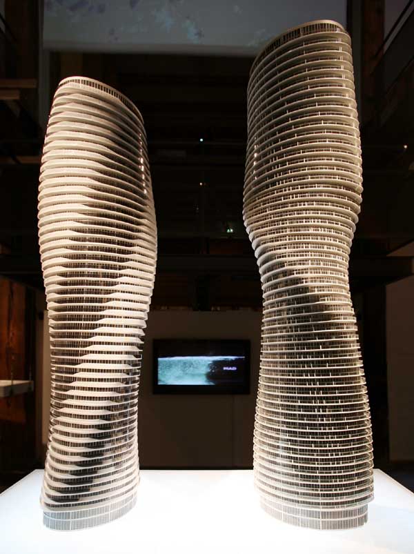 The Absolute Towers in Canada by MAD Architects "Marylin Monroe Towers" model