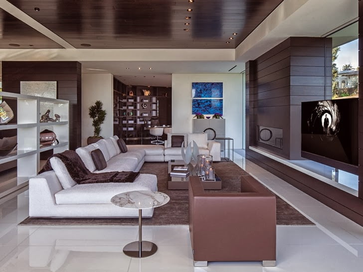 perfect living room 1201 Laurel Way-Cliff View Luxurious Modern Mansion in Beverly Hills California