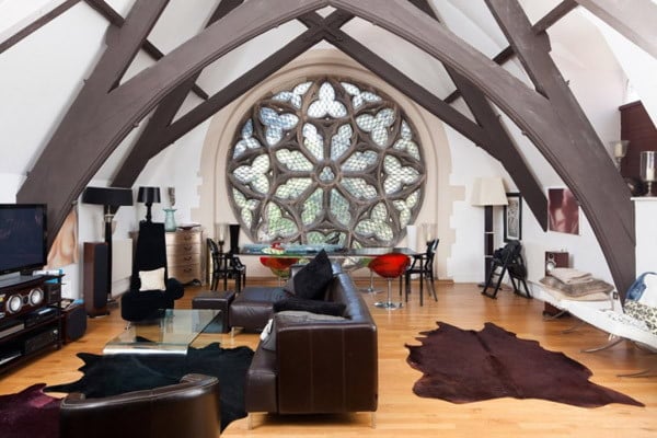 old churc transformed into a house 53 Excellent Unusual Interior Designs Meant to Feed Your Imagination  modern mansion wierd interior designs homesthetics (25)