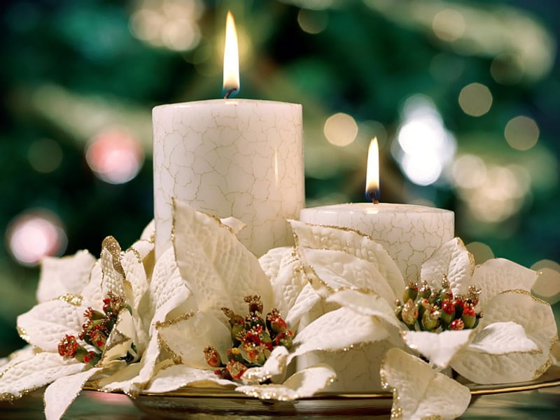 white candles Creative&Inspiring Modern Christmas Candles Decorations (1)