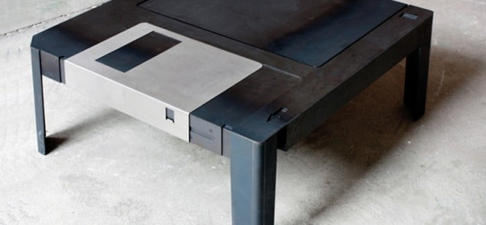 Creative Floppy Disk Coffee Table Designed by Axel van Exel and Marian Neulant Creative Floppy Disk Coffee Table Designed by Axel van Exel and Marian Neulant