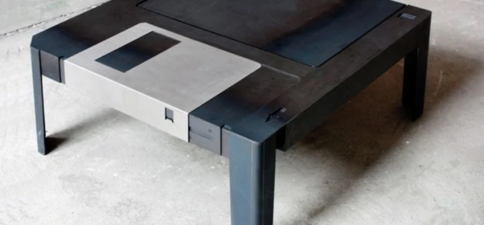 Creative Floppy Disk Coffee Table Designed by Axel van Exel and Marian Neulant