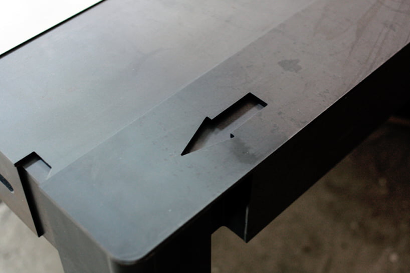 Detail Shot Creative Floppy Disk Coffee Table Designed by Axel van Exel and Marian Neulant