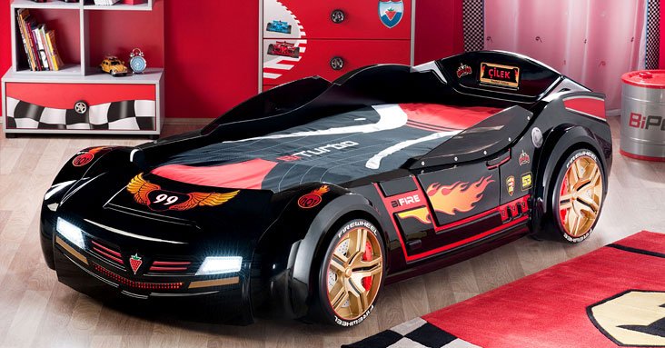 hot wheels black car bed Creative & Inspiring Modern Car Bedroom Interior Designs Ideas dream bedroom (15)