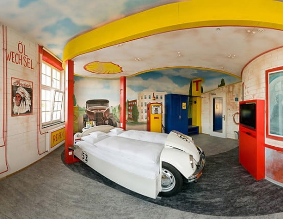 amazing white car bed Creative & Inspiring Modern Car Bedroom Interior Designs Ideas dream bedroom (15)