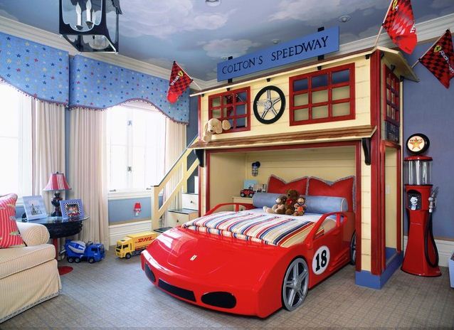 red car Creative & Inspiring Modern Car Bedroom Interior Designs Ideas dream bedroom (15)