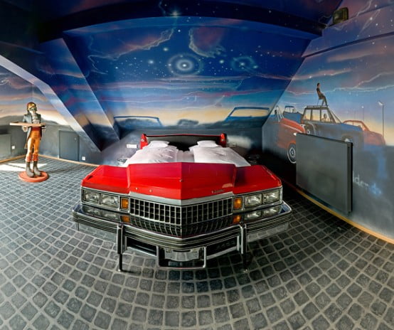 red car bed Creative & Inspiring Modern Car Bedroom Interior Designs Ideas dream bedroom (15)