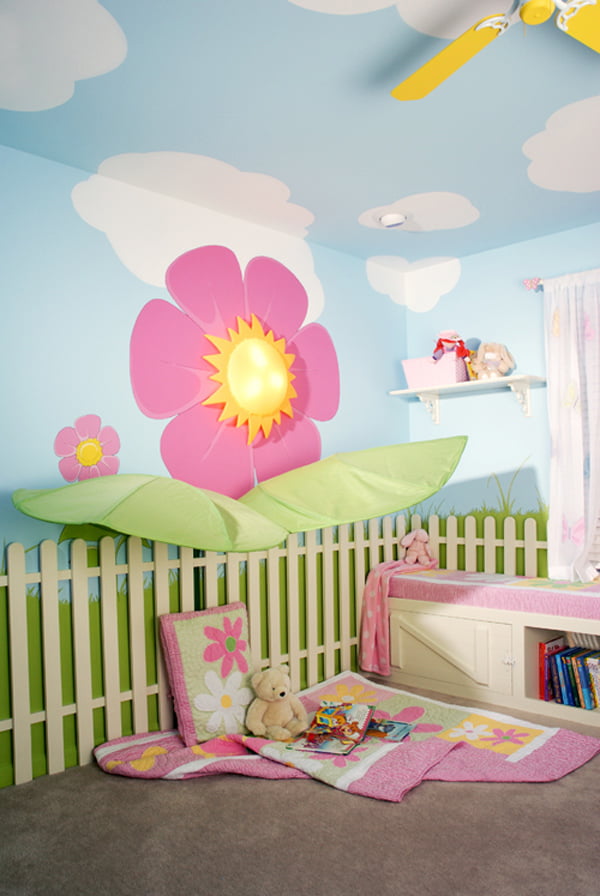 flowers Fantasy Fairy-tale Bedroom Interior Designs for Kids for any dream home bedroom (1)