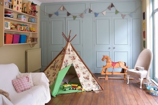 Simple Bedroom Interior Design Ideas Featuring Play Tents for Kids to fit any modern home homesthetics (18)