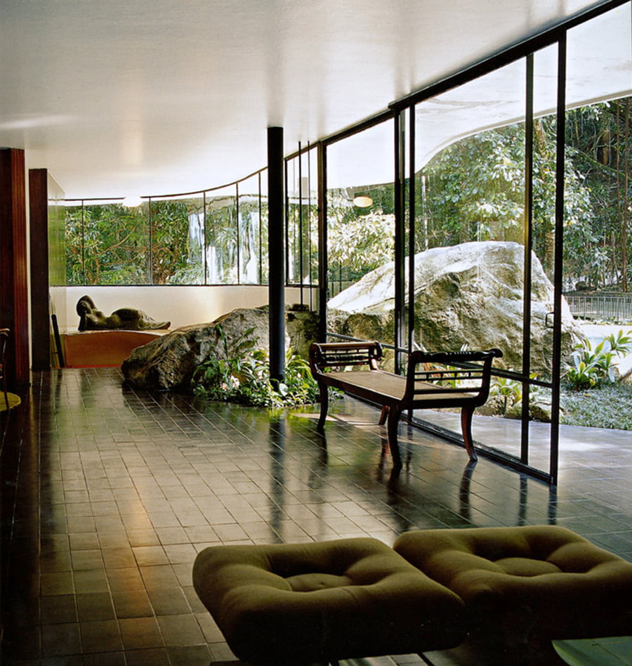 unique interior design The Home of a Legend-Casa das Canoas by Oscar Niemeyer in Rio de Janeiro homesthetics (1)