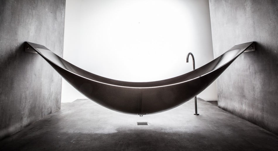 silhouette modern black hammock-bathtub-design-made-from-layers-of-carbon-fiber-by-Splinter-Works-sleek-bath-tub-floating-bath-tub-Homesthetics-1 (20)