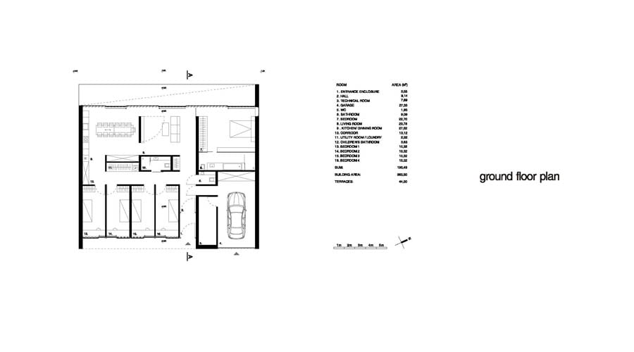 blueprint floorplan section plane Minimalist Mansion in the Icelandic Plane-Reykjavik House by MOOMOO Architects homesthetics (14)