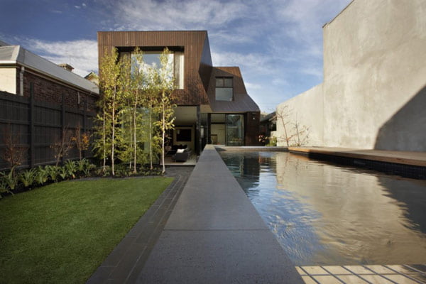 Mix of Styles in Enclave House by BKK Architects in Melbourne Australia contemporary design
