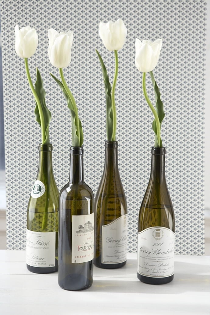 wine bottle art 20 Creative & Inspiring Ideas of How to Recycle Wine Bottles Into Pieces of vase