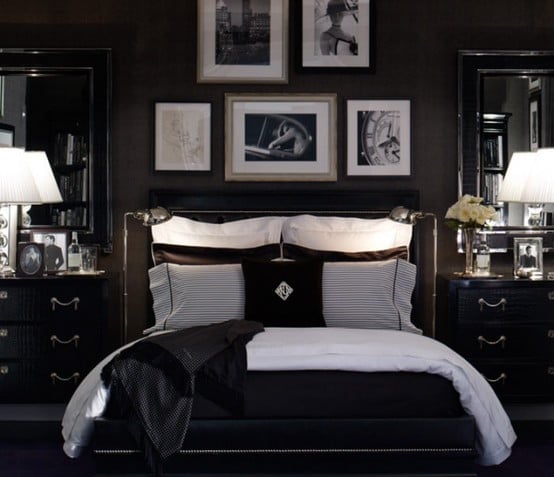 creative black 19-Creative-Inspiring-Traditional-Black-And-White-Bedroom-Designs-small-bedroom-homesthetics