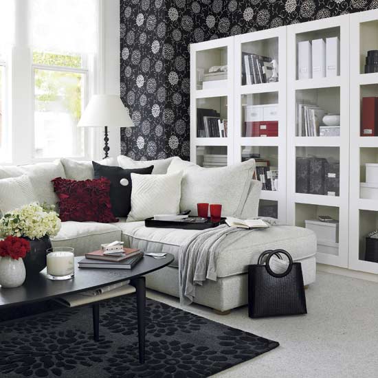creative 21 Creative&Inspiring Black And White Traditional Living Room Designs