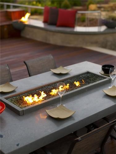fire table design in Backyard Landscaing Ideas-Attractive Fire Pit Designs Homesthetics