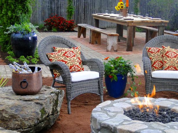 rustic fire pit design in Backyard Landscaing Ideas-Attractive Fire Pit Designs Homesthetics