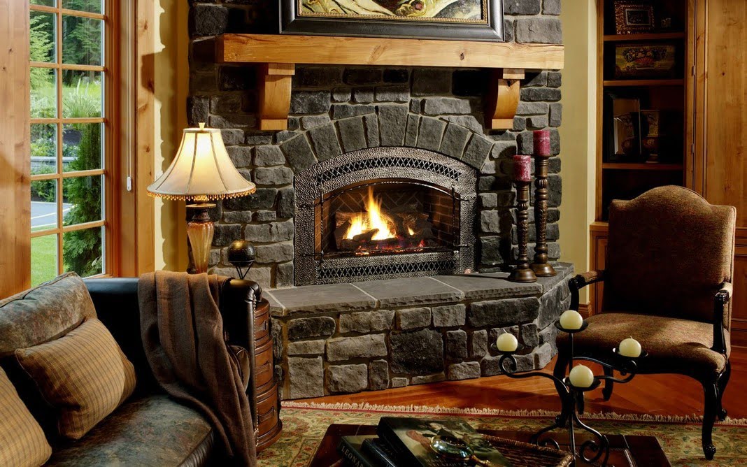 25 Stone Fireplace Designs to Warm your Home 