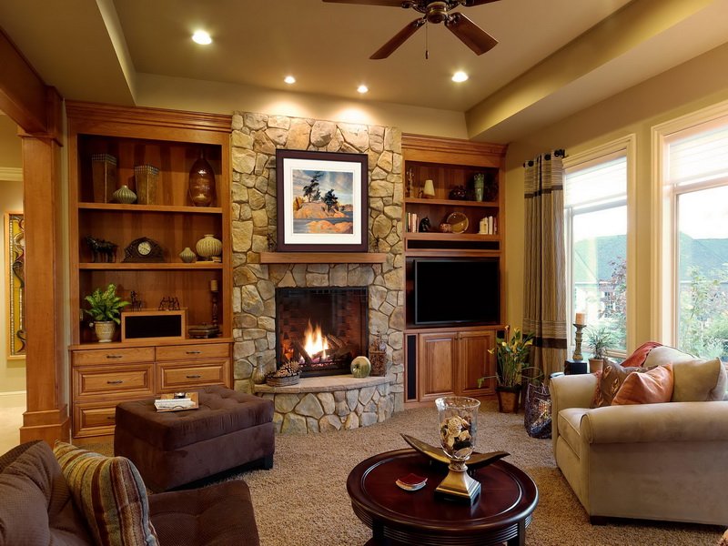 25 Stone Fireplace Designs to Warm your Home 