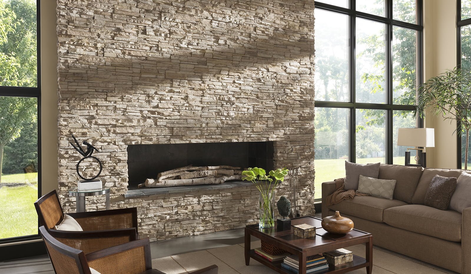 25 Stone Fireplace Designs to Warm your Home 