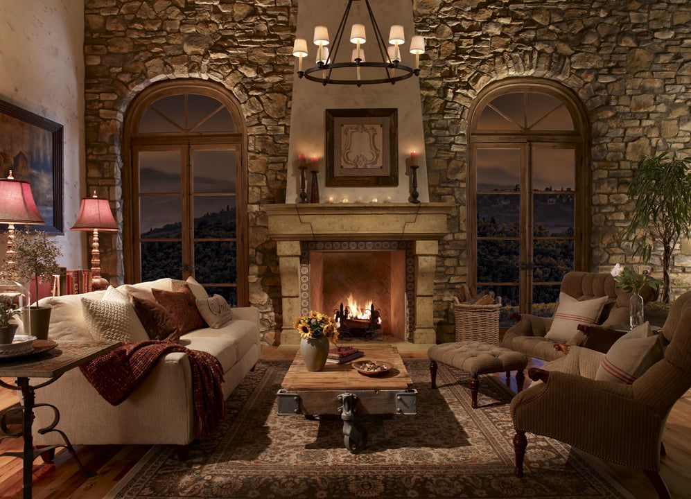 25 Stone Fireplace Designs to Warm your Home 