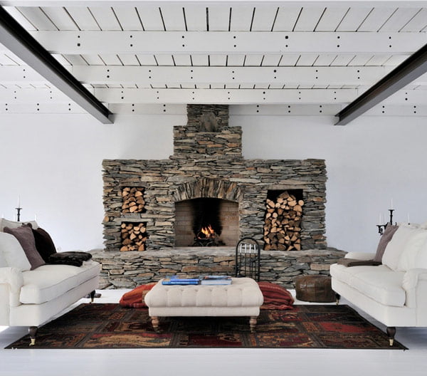 25 Stone Fireplace Designs to Warm your Home 