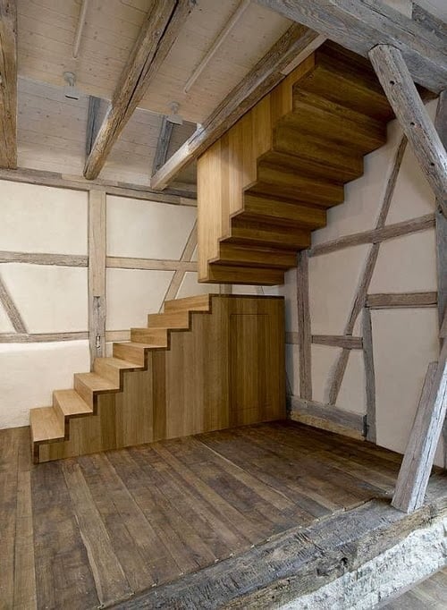 monolithic Different-Wooden-Types-of-Stairs-for-Modern-Homes