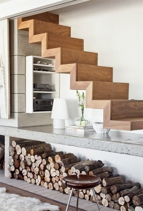 perfect monolithic Different-Wooden-Types-of-Stairs-for-Modern-Homes
