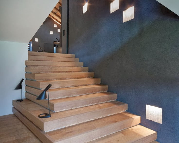 beautiful Different-Wooden-Types-of-Stairs-for-Modern-Homes