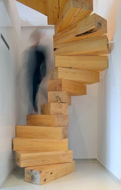 circular Different-Wooden-Types-of-Stairs-for-Modern-Homes